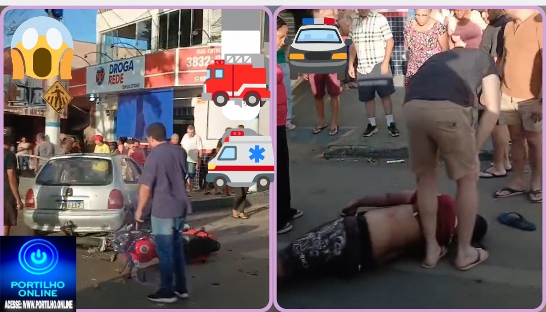 👉🏻🚔😱 vídeo 😡🚧🚑 TRÂNSITO LOUCO! 🚨🫵🏻 MAIS UM ACIDENTE NA AVENIDA ODIR ALEIXO ENVOLVENDO MOTOCICLISTA! 🏍️🚦