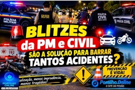 🚨🚔🏍️ BLITZES da PM e CIVIL SÃO A SOLUÇÃO PARA BARRAR TANTOS ACIDENTES? 🚧🚑⚠️