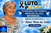 👉LUTO…⚰😔🕯😪😭FUNERÁRIA SAO PEDRO E PRÍNCIPE DA 🕊PAZ🕊🕊 INFORMAM… Faleceu em Patrocinio, a Sr.ª Alenice Maria dos Santos, aos 85 anos