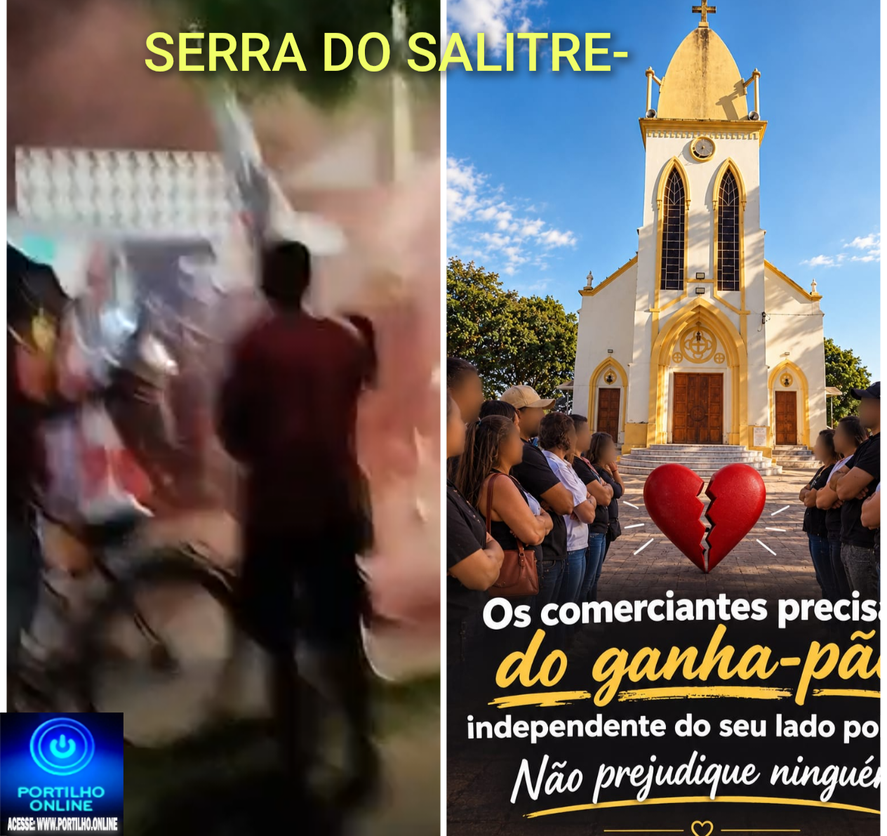 👉🍻👀 Serra do Salitre- ” direita perdida” 🚨🚧😱🚔🎇🎆Boa tarde Portilho. Gostaria de deixar a maior covardia do serralitrense da direita .