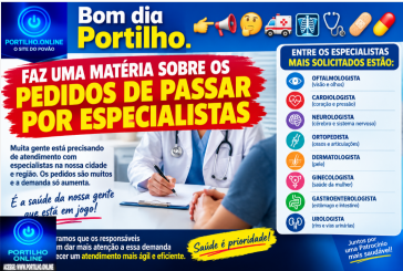 👉📢🤔🚑🩻🩺🩹💊Bom dia Portilho. Faz uma matéria sobre os pedidos de passar por especialistas
