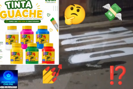 👉📢🚦🫟 TINTA GUACHE OU CAL? SINALIZAÇÃO DE TRÂNSITO COM TINTAS DE QUALIDADE DUVIDOSA!