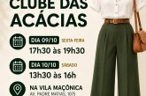 👉✍👏👍🙏👖👔👗👙👘👢💼👓🧥👕👖👚BAZAR BENEFICENTE NO CLUBE DAS ACÁCIAS  Neste sexta das 17:h30 às 16h,  e  no Sabado dia 10/, das 13:h as 16:hs na Vila Maçônica, Av. Padre Matias 1075