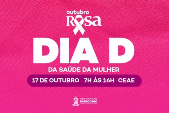 👉🏻🩻🩺💉👏🏻👍🏻Dia D do Outubro Rosa acontece neste sábado com atendimento especial à saúde da mulher no CEAE