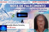 👉LUTO…⚰😔🕯😪😭FUNERÁRIA SAO PEDRO E PRÍNCIPE DA 🕊PAZ🕊🕊 INFORMAM… Faleceu em Patrocinio, a Sr.ª Geralda Maria Ferreira, aos 88 anos.