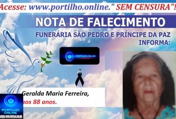 👉LUTO…⚰😔🕯😪😭FUNERÁRIA SAO PEDRO E PRÍNCIPE DA 🕊PAZ🕊🕊 INFORMAM… Faleceu em Patrocinio, a Sr.ª Geralda Maria Ferreira, aos 88 anos.