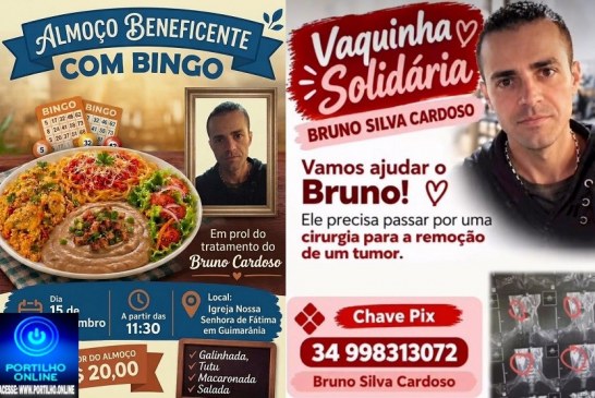 📢 👏👏👍🤝🙌🍝🍴🍽Guimarânia. UTILIDADE PÚBLICA – TODOS JUNTOS PELO BRUNO! ❤🙏