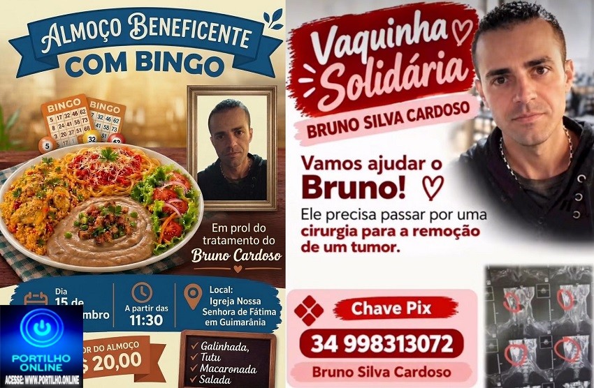 📢 👏👏👍🤝🙌🍝🍴🍽Guimarânia. UTILIDADE PÚBLICA – TODOS JUNTOS PELO BRUNO! ❤🙏