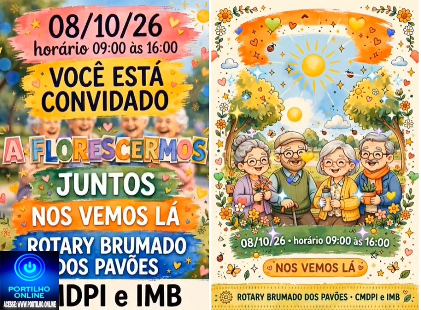 👉🏻🎉👵👴 CMDPI CONVIDA VOCÊ 60+! 💙👏 VIVER, CELEBRAR E VIVER! 🎊🥳